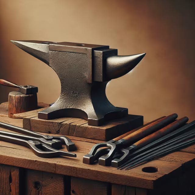 Bending Forks for Anvil Hardy in Blacksmithing